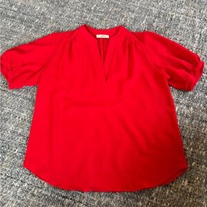 Entro Vibrant Scarlet Blouse